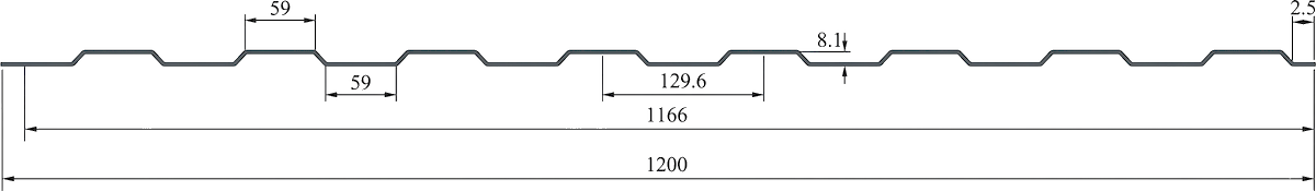 Чертёж профиля C-10